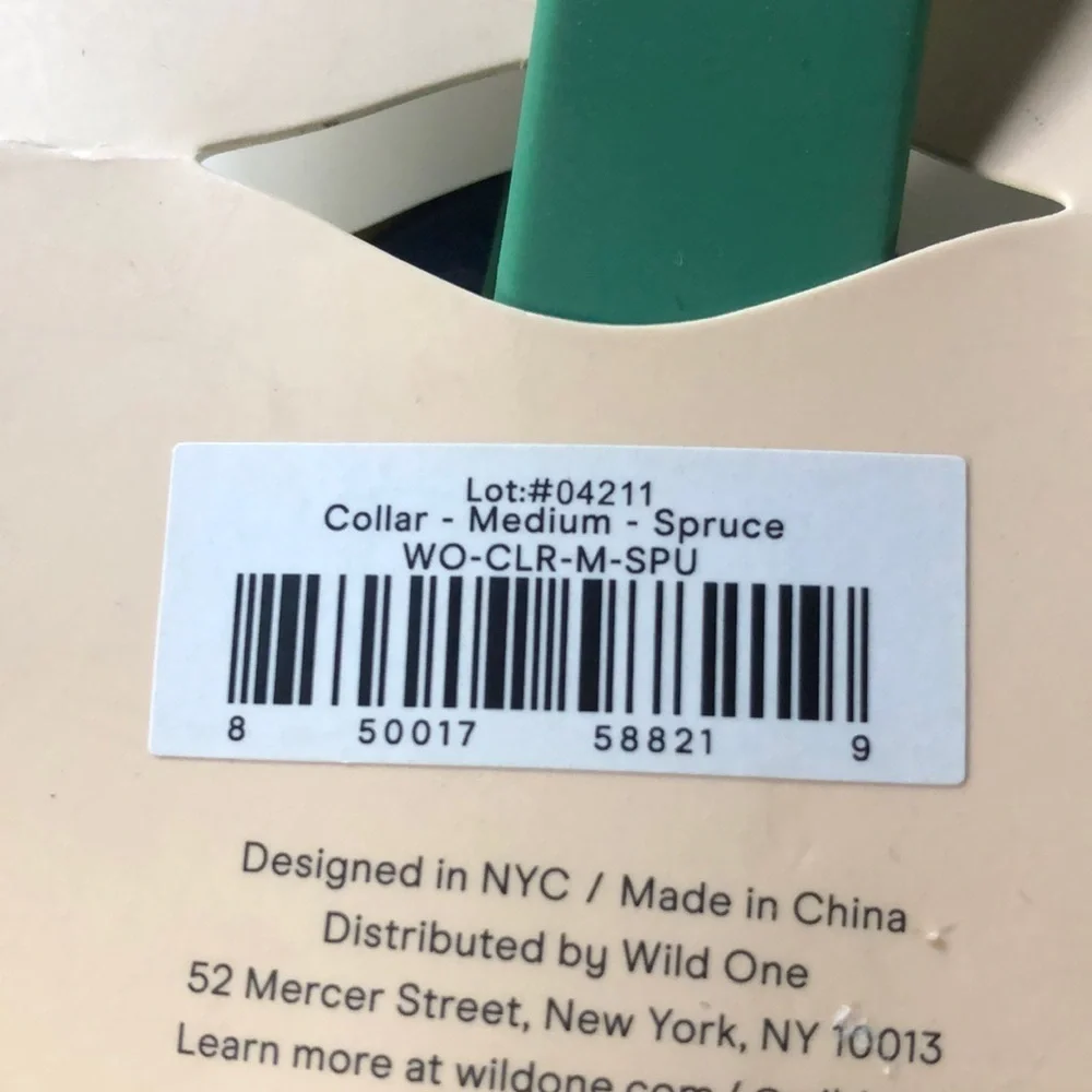NWT Wild One Spruce Collar M​